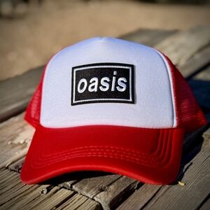 Oasis Red and White Trucker Hat